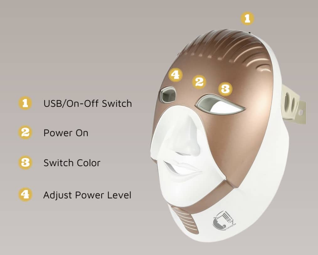 Cleopatra LED Mask Settings